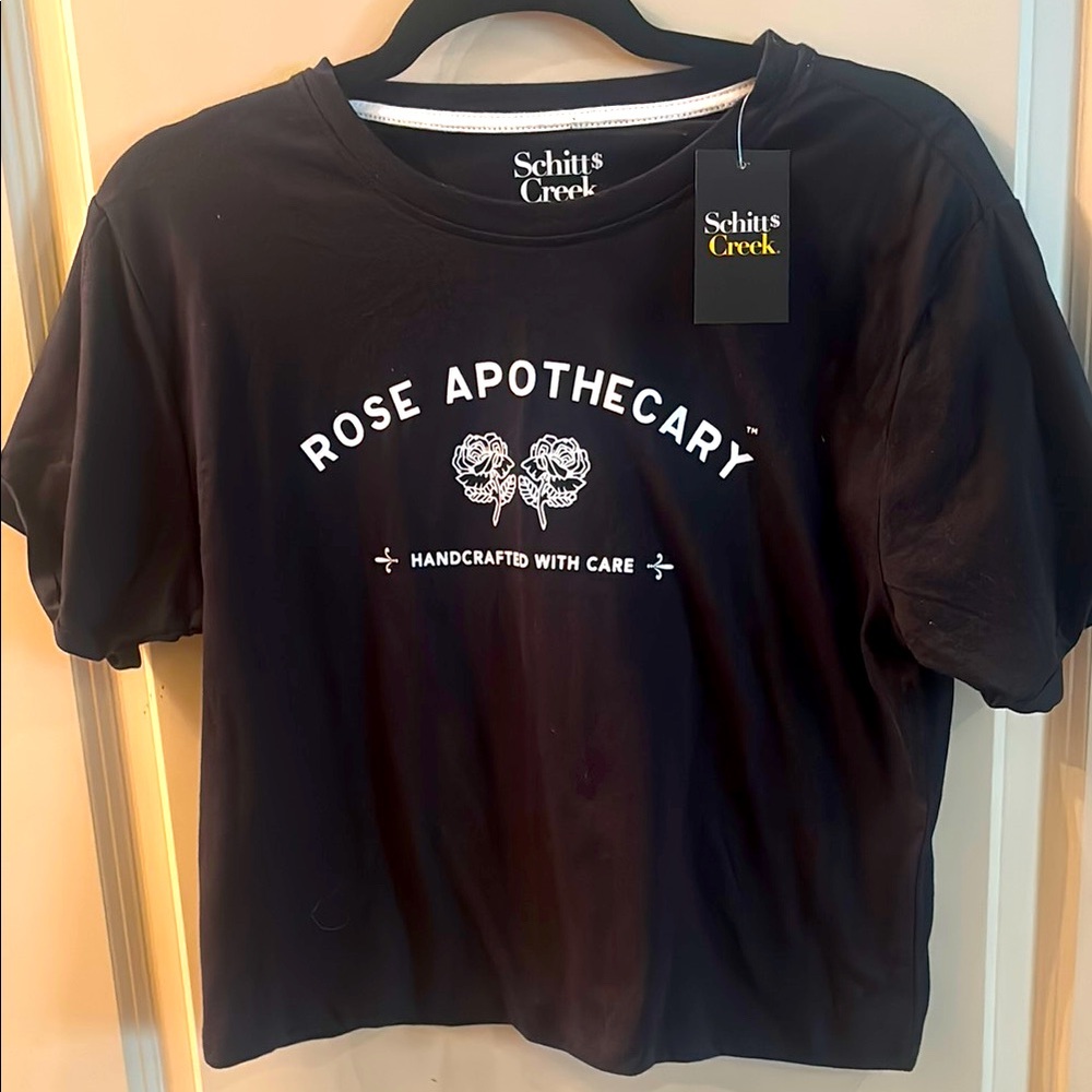 Black Short Sleeve Tee Schitts Creek Rose Apothecary